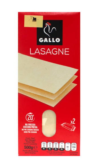 Lasaña Gallo