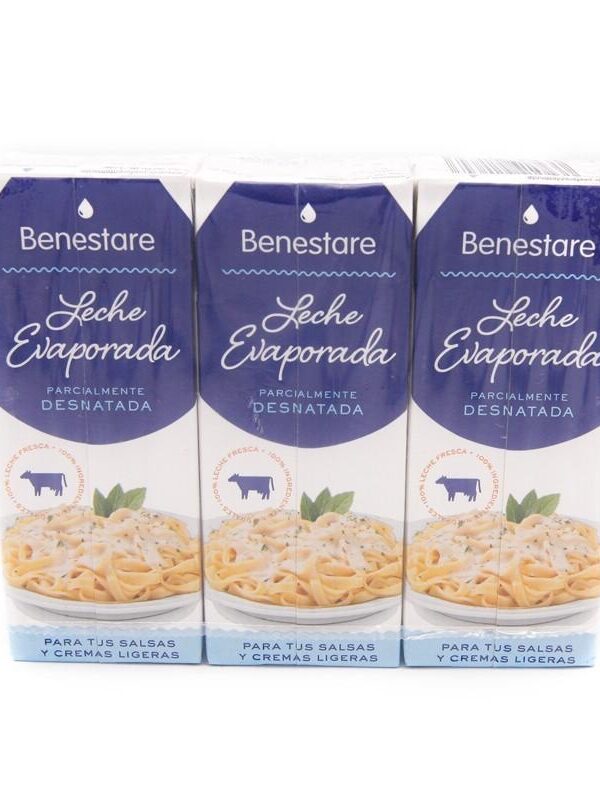 Leche evaporada Benestare 3u